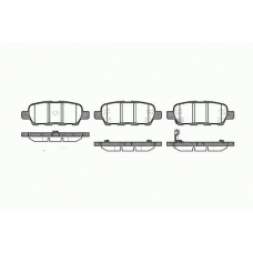0876 01 KAWE Комплект тормозных колодок, дисковый тормоз