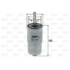 587736 VALEO Топливный фильтр