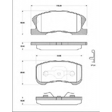 BLF1196 QUINTON HAZELL Комплект тормозных колодок, дисковый тормоз