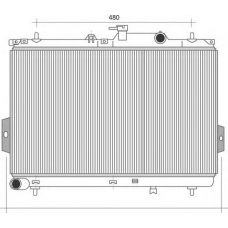 350213110500 MAGNETI MARELLI Радиатор, охлаждение двигателя