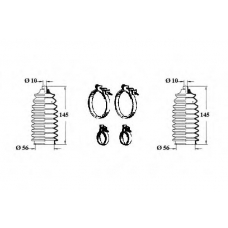 0902870 OCAP Комплект пылника, рулевое управление
