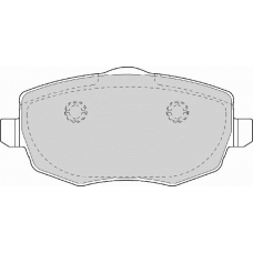FD7045A NECTO Комплект тормозных колодок, дисковый тормоз