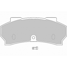 FD6008V NECTO Комплект тормозных колодок, дисковый тормоз