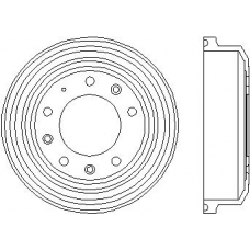 MBD110 MINTEX Тормозной барабан