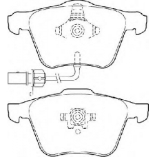 BP1421 QUINTON HAZELL Комплект тормозных колодок, дисковый тормоз