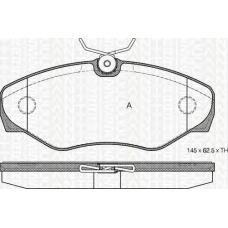 8110 10529 TRIDON Brake pads - front
