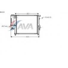 BW2124 AVA Радиатор, охлаждение двигателя