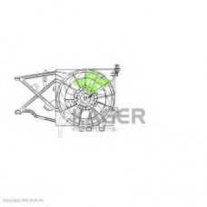 32-2282 KAGER Вентилятор, охлаждение двигателя