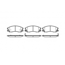 P6713.32 WOKING Комплект тормозных колодок, дисковый тормоз