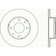 BDA1131.10 OPEN PARTS Тормозной диск