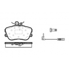 P5453.02 WOKING Комплект тормозных колодок, дисковый тормоз