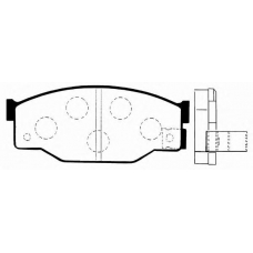 J PA-905AF JAPANPARTS Комплект тормозных колодок, дисковый тормоз