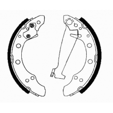 04100 KAWE Комплект тормозных колодок