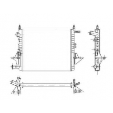 519513 NRF Радиатор, охлаждение двигателя