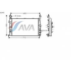 OL2431 AVA Радиатор, охлаждение двигателя