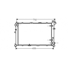HY2025 AVA Радиатор, охлаждение двигателя