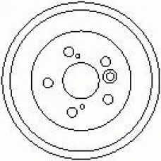 7D0381 KAWE Тормозной барабан