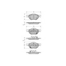 PF1450 PROCODIS FRANCE Комплект тормозных колодок, дисковый тормоз