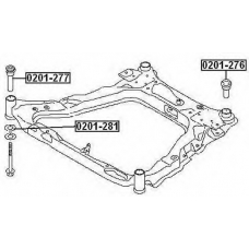 0201-281 ASVA Подвеска, рычаг независимой подвески колеса