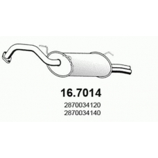 16.7014 ASSO Глушитель выхлопных газов конечный