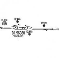 01.96980 MTS Глушитель выхлопных газов конечный