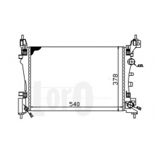 037-017-0062 LORO Радиатор, охлаждение двигателя