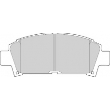 FD6742N NECTO Комплект тормозных колодок, дисковый тормоз