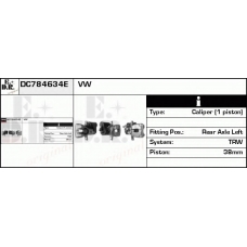 DC784634E EDR Тормозной суппорт