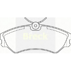 20124 00 701 00 BRECK Комплект тормозных колодок, дисковый тормоз