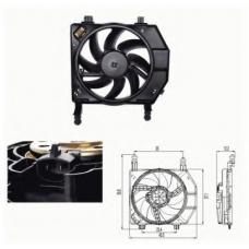 47681 NRF Вентилятор, охлаждение двигателя