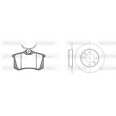 83633.03 WOKING Комплект тормозов, дисковый тормозной механизм