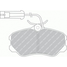 FDB595 FERODO Комплект тормозных колодок, дисковый тормоз
