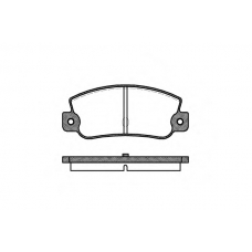 P1253.30 WOKING Комплект тормозных колодок, дисковый тормоз