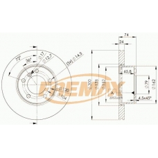 BD-3405 FREMAX Тормозной диск