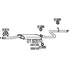 01.60510 MTS Глушитель выхлопных газов конечный