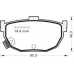 577 MGA Комплект тормозных колодок, дисковый тормоз