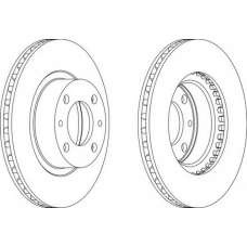 DDF582-1 FERODO Тормозной диск
