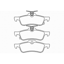 P 83 087 BREMBO Комплект тормозных колодок, дисковый тормоз