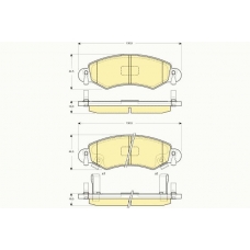 6114204 GIRLING Комплект тормозных колодок, дисковый тормоз