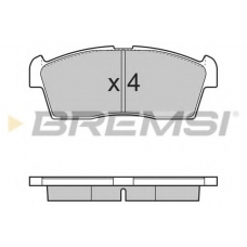 BP3380 BREMSI Комплект тормозных колодок, дисковый тормоз