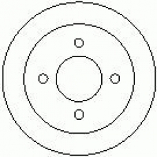 7D0311 KAWE Тормозной барабан