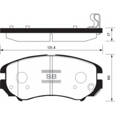 FBP1155 FI.BA Комплект тормозных колодок, дисковый тормоз
