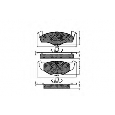32248 SPIDAN Комплект тормозных колодок, дисковый тормоз