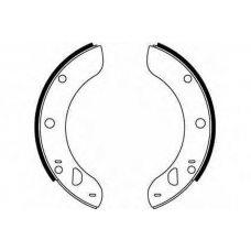 GS6091 TRW Комплект тормозных колодок