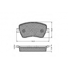 32456 SPIDAN Комплект тормозных колодок, дисковый тормоз