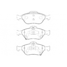 WBP24022A WAGNER LOCKHEED Комплект тормозных колодок, дисковый тормоз