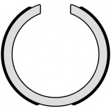 S 49 523 BREMBO Комплект тормозных колодок, стояночная тормозная с