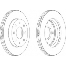 DDF741-1 FERODO Тормозной диск