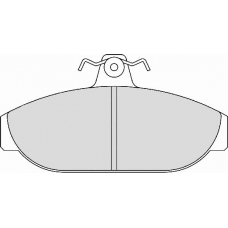 FD6135N NECTO Комплект тормозных колодок, дисковый тормоз