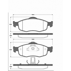 1501222534 S.b.s. Комплект тормозных колодок, дисковый тормоз